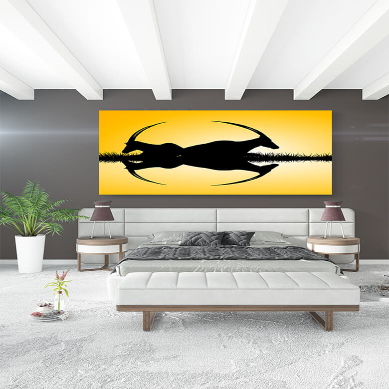 M2 Mockup 0009 Mockup 0000 19815084 landscape with two antelopes silhouettes on sunset AOAY1210