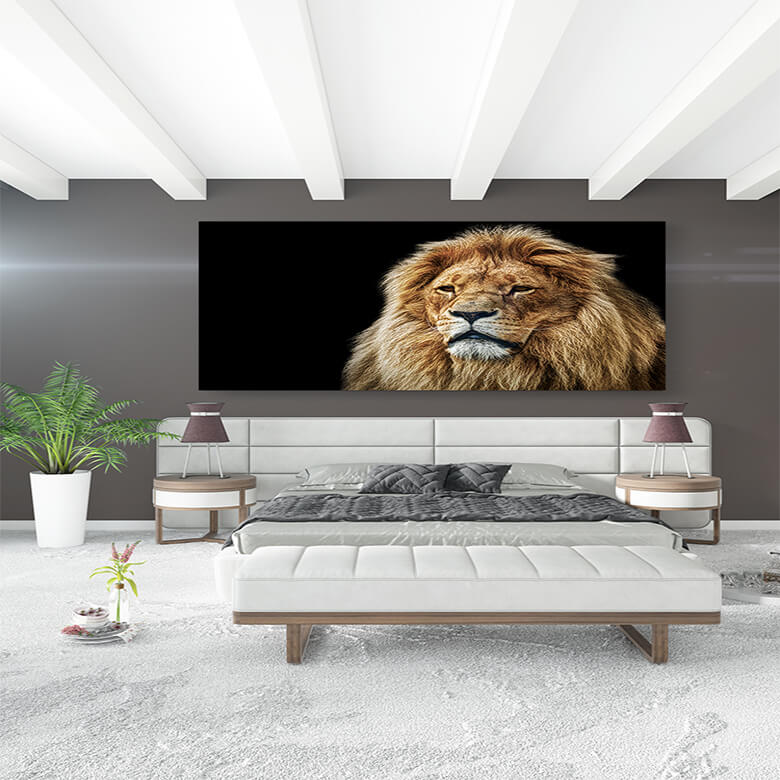 M2 Mockup 0024 Mockup 0015 9799376 lion portrait with rich mane on black AOAY1182