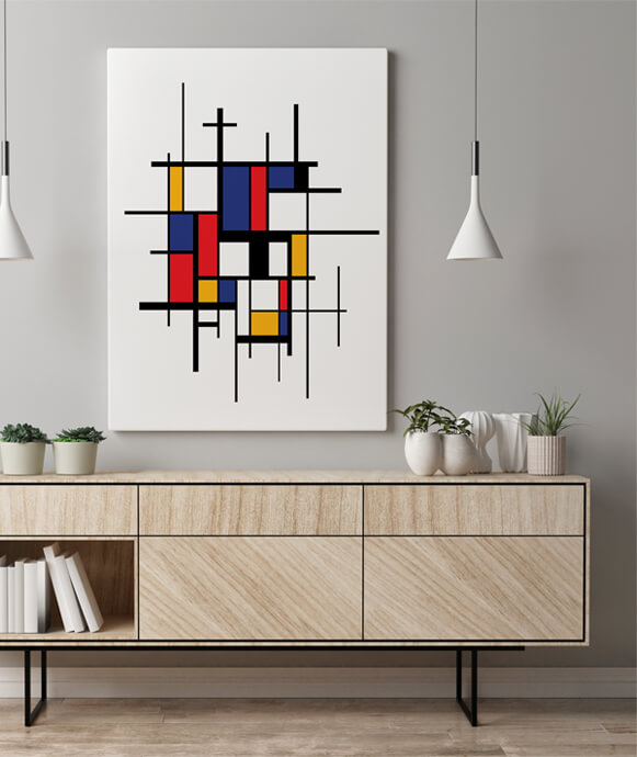 M2 0030 M Mockups PANORAMIC 0000s 0024 AdobeStock 270794290 Piet Mondrian's style, wide artistic background AOAY1114