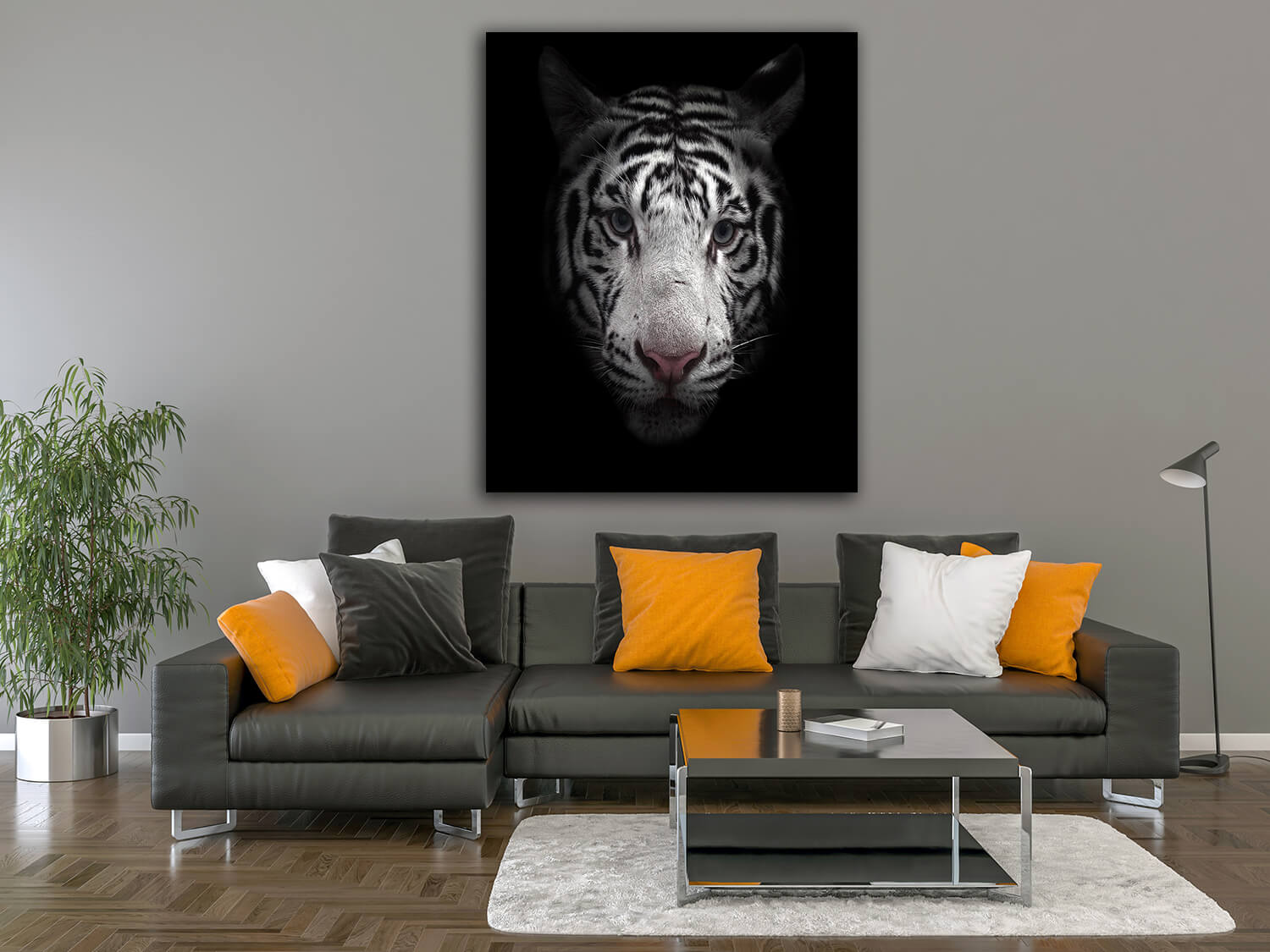 M4 Mockup 0001 Mockup Portriate 0000s 0016 Print Panoramic 0008 14473694 white bengal tiger face AOAY1189