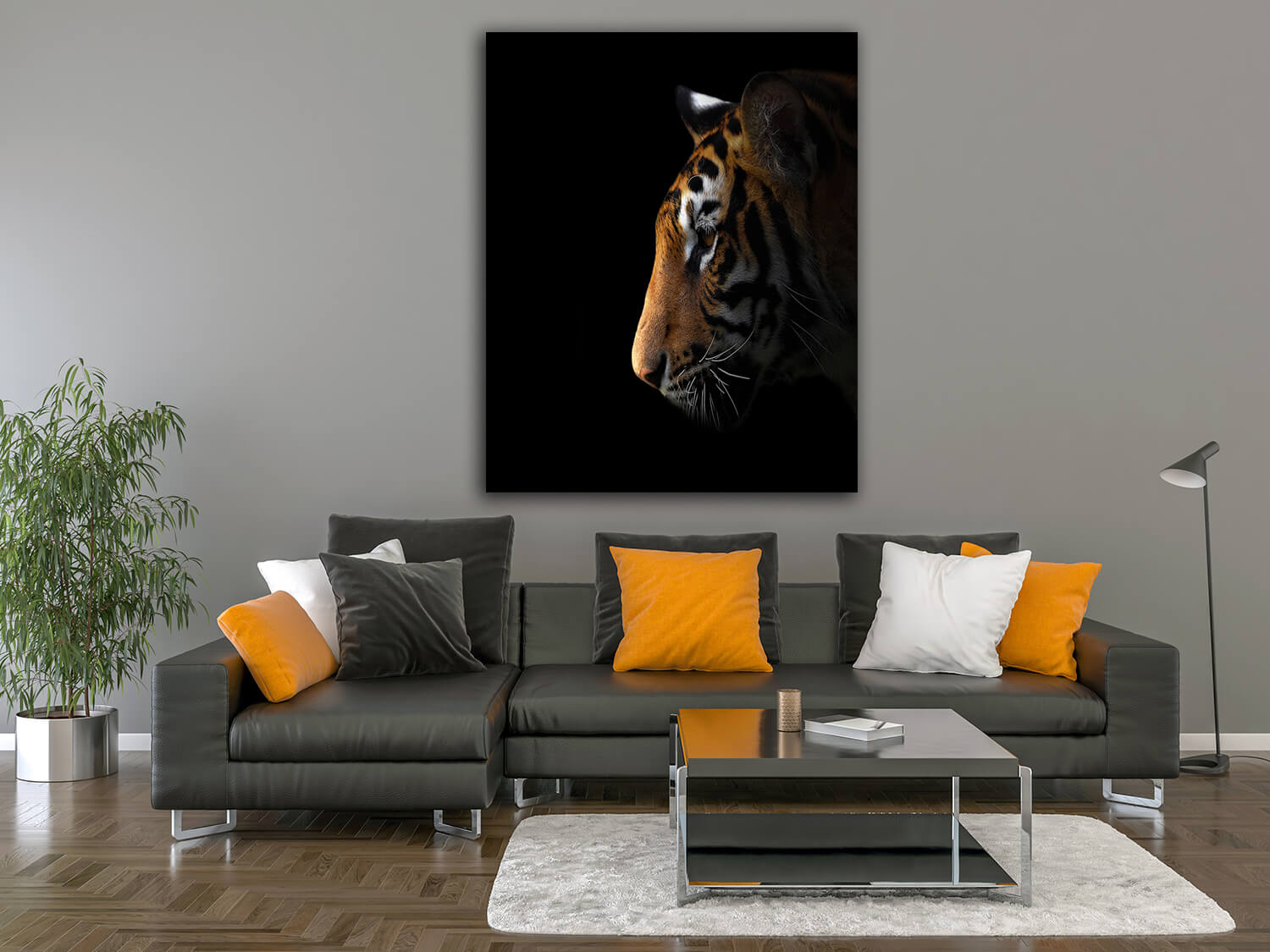 M4 Mockup 0032 Mockup Portriate 0000s 0014 Print Panoramic 0010 14473630 bengal tiger in the dark AOAY1187