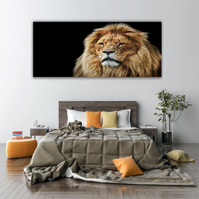 M5 Mockups 0025 Mockup 0015 9799376 lion portrait with rich mane on black AOAY1182