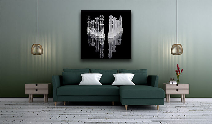 2m4 0003 2Mockup P 0017 Print Panormaic 0026 4025277 chess pieces isolated on black background beautiful reflection AOAY
