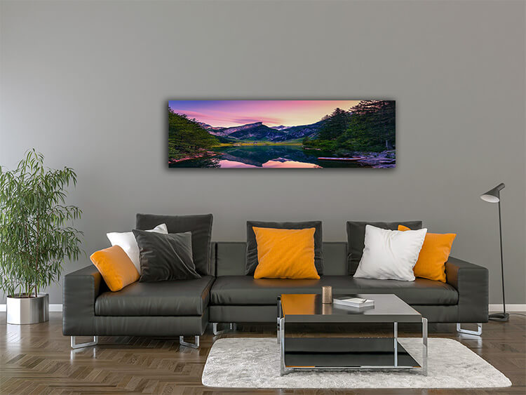 M2 0000 MOCKUP 0003 PRINT PANORAMIC 0004 31449934 sunset over the seealpsee lake with small boats in the swiss alps swit