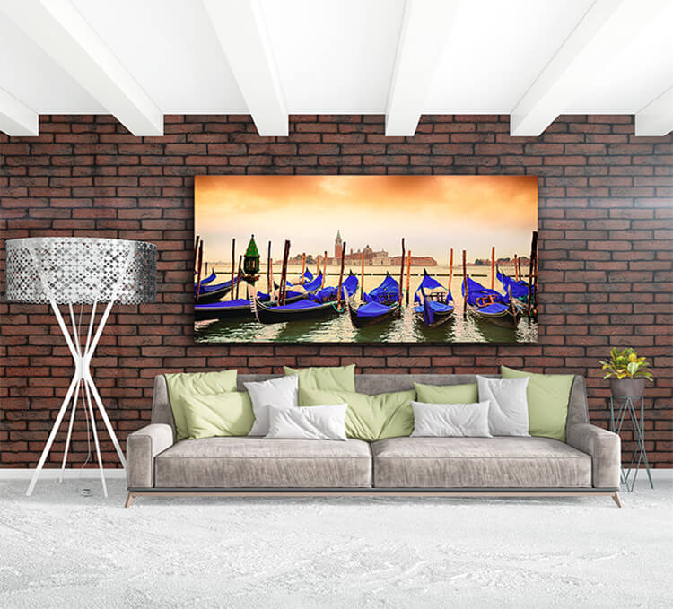 M3 0012 MOCKUP 0001 PRINT PANORAMIC 0006 28740566 gondolas in venezia AOAY1617