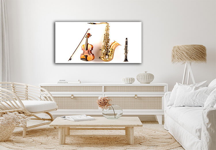 M3 0021 Mockup 0011 8054954 sax tenor saxophone violin and clarinet in white AOAY1360