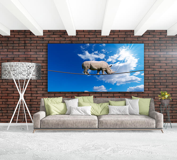 M3 0023 MOCKUP 0013 9762504 rhino walking on rope AOAY1643