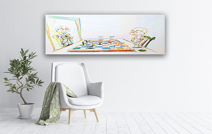 M4 0004 MP 0001 32896942 dystrophic playing chess with himself in the mirror loneliness symbol AOAY1483