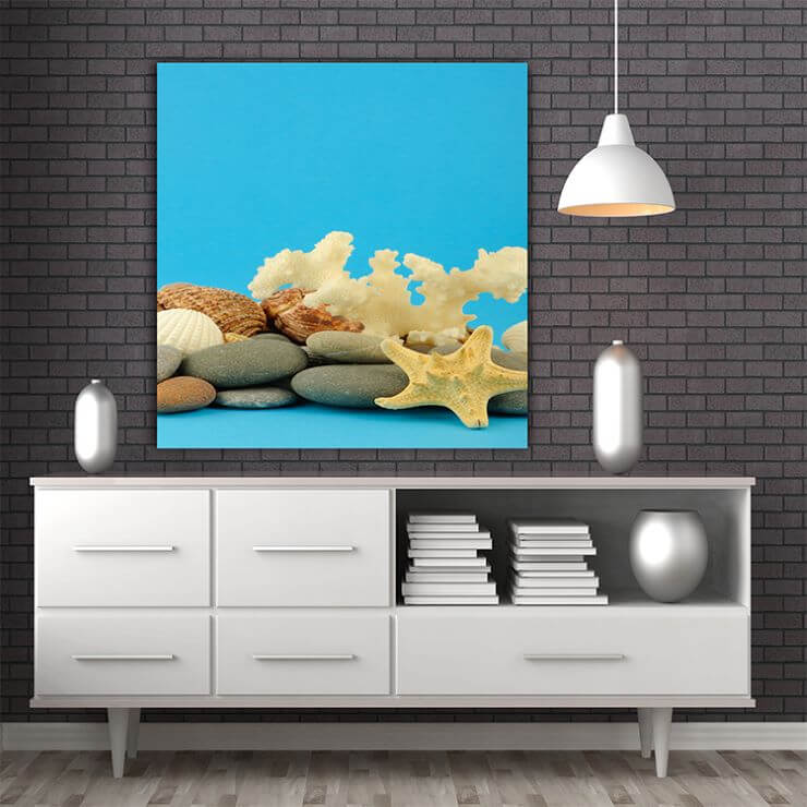 M6 0022 MOCKUP Portriate 0005 Print 0019 2128871 starfish and set of objects of the sea underwater world AOAY1127