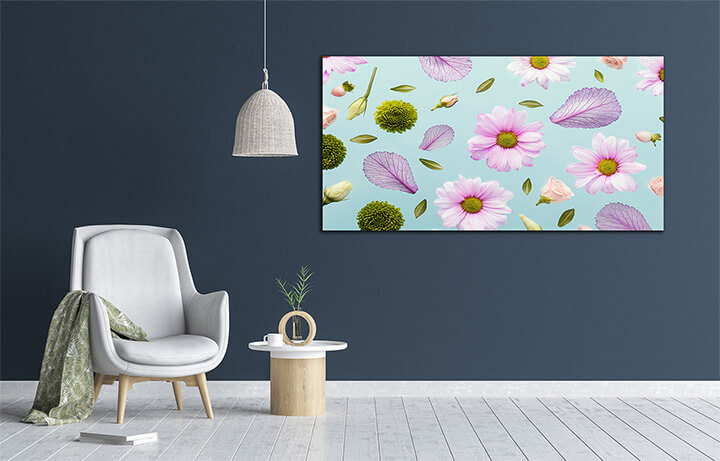 Flat Lay Spring Daisies Leaves high quality photo AOAY2158