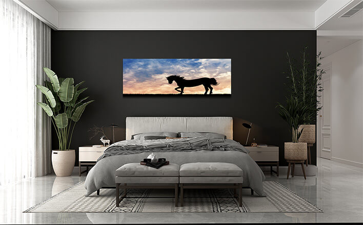 M4 0058 MOCKUPS LAND 0018 22913332 horse silhouette at sunset AOAY2211
