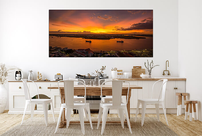 M5 0006 MOCKUPs 0007 38729536 birds eye view of samut prakan thailand sunset over the chao phraya river orange sky AOAY2148