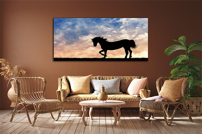 M7 0059 MOCKUPS LAND 0018 22913332 horse silhouette at sunset AOAY2211