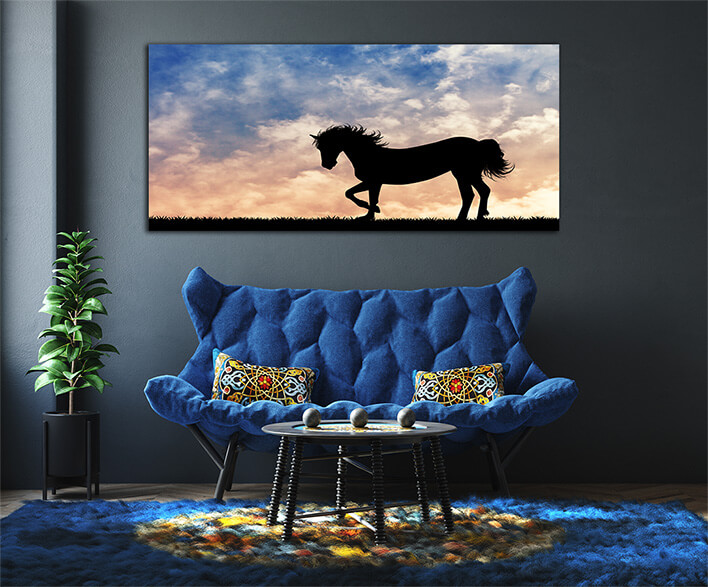 M8 0057 MOCKUPS LAND 0018 22913332 horse silhouette at sunset AOAY2211