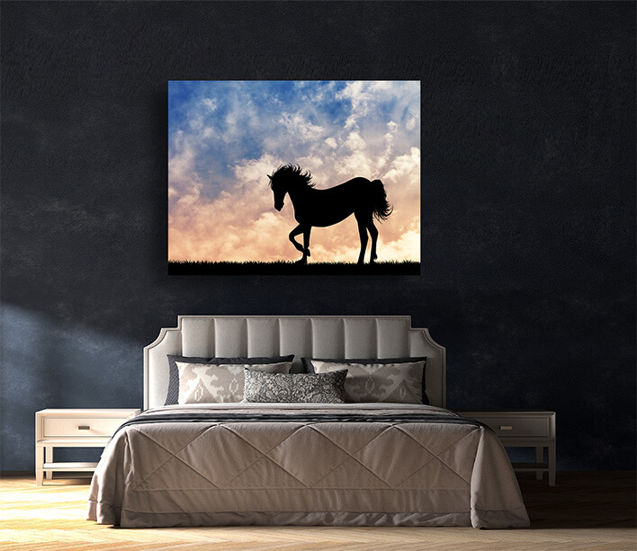 M9 0059 MOCKUPS LAND 0018 22913332 horse silhouette at sunset AOAY2211