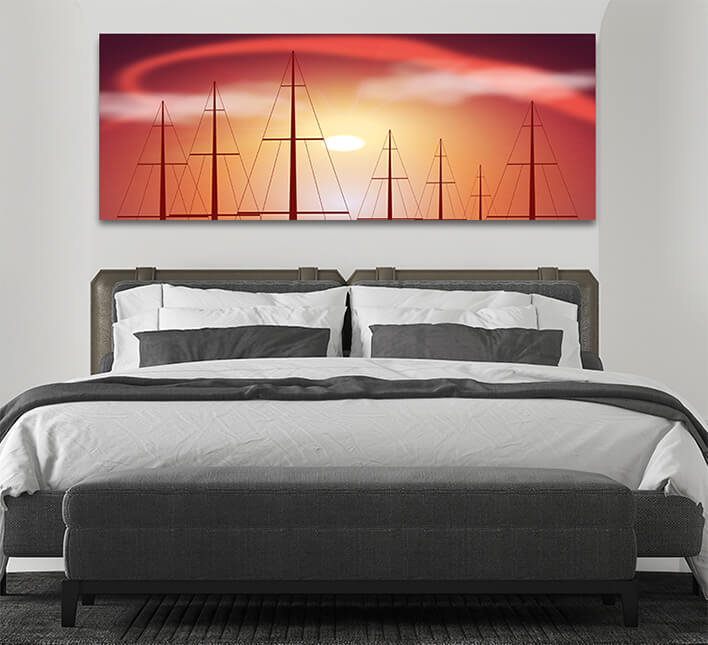 M10 0000 ML 0019 21248684 tops of yacht masts at sunset AOAY2579