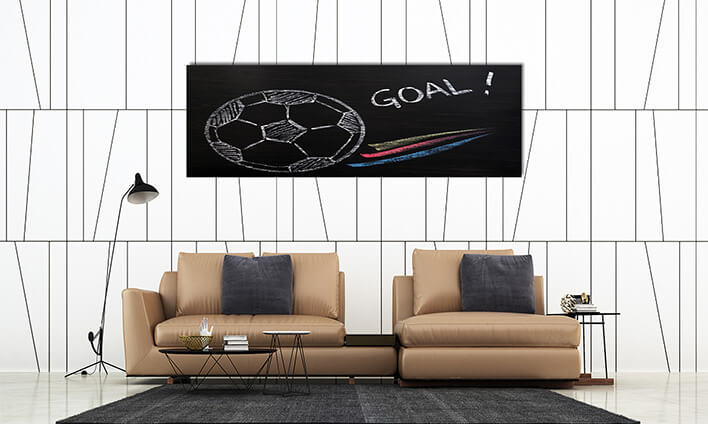 M10 0030 ML 0038 5921754 chalk drawing of football and goal AOAY2603