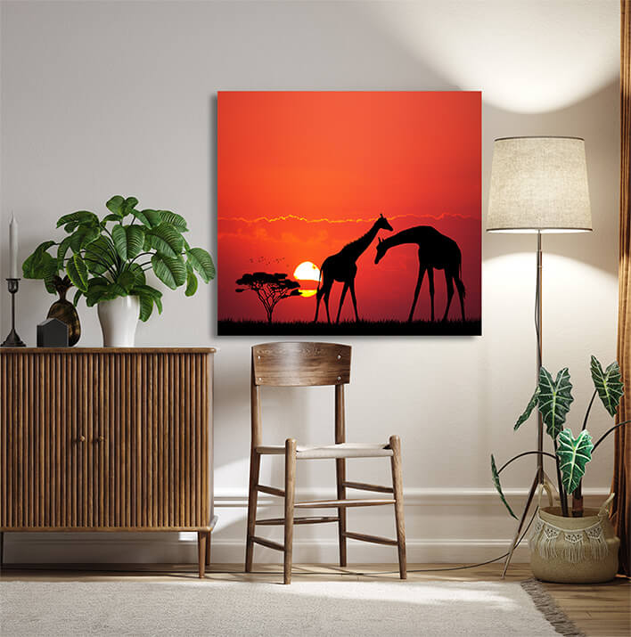 M10 0042 MOCKUPS LAND 0033 21379936 giraffe silhouette at sunset AOAY2196