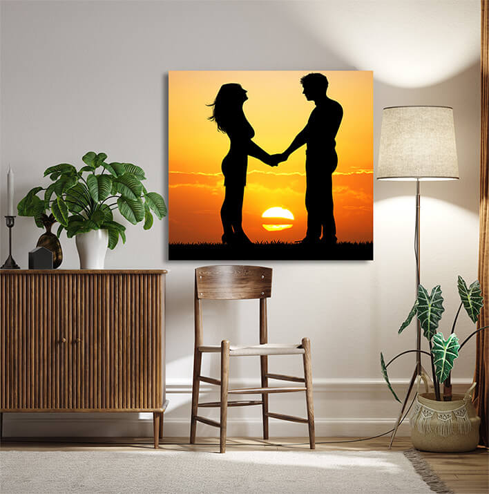 M10 0066 MOCKUPS LAND 0009 25887566 couple lovers silhouette at sunset AOAY2217
