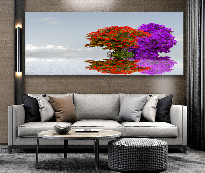 M12 0003 ML 0012 31189704 colorful flower on tree reflection dark sky cloud AOAY2458