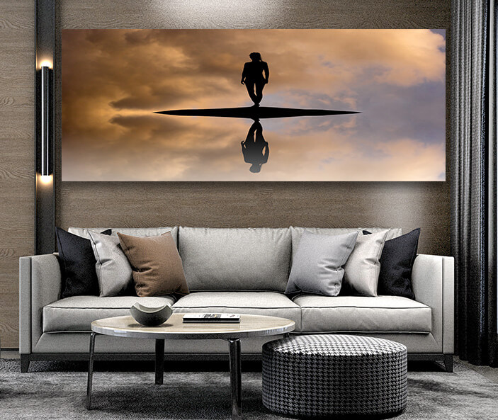 M12 0055 ML 0026 24884086 woman on the island reflection in the water AOAY2450