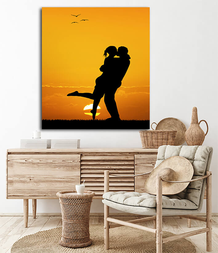 M1 0019 MOCKUP 0016 23049046 couple kissing at sunset AOAY2213