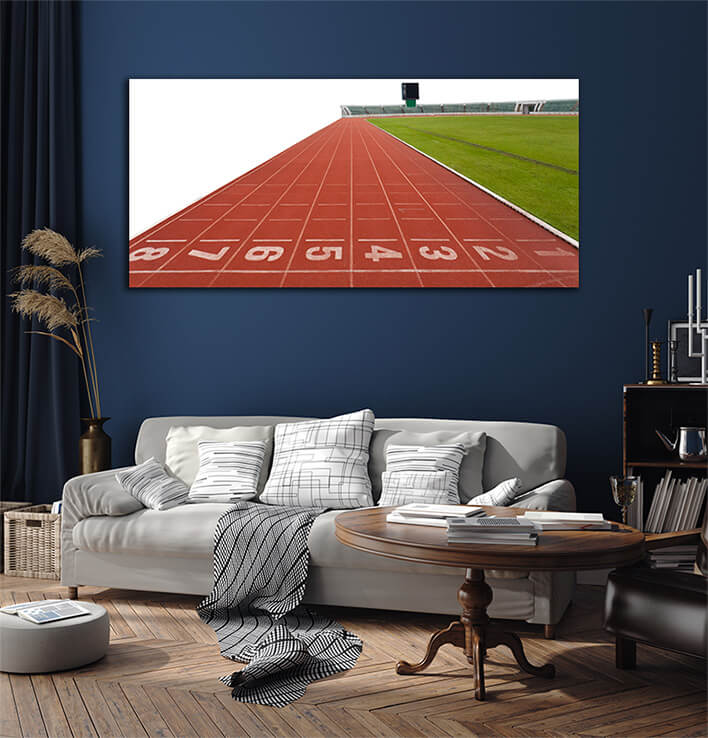 M1 0028 ML 0039 4518568 isolated running track numbers in front of tracks AOAY2602