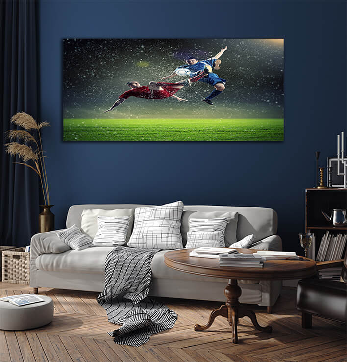 M1 0031 ML 0036 8795318 two football players striking the ball AOAY2605