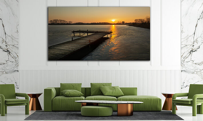 M1 0033 ML 0003 33907062 beautiful evening view of the wooden platform on the frozen AOAY2079