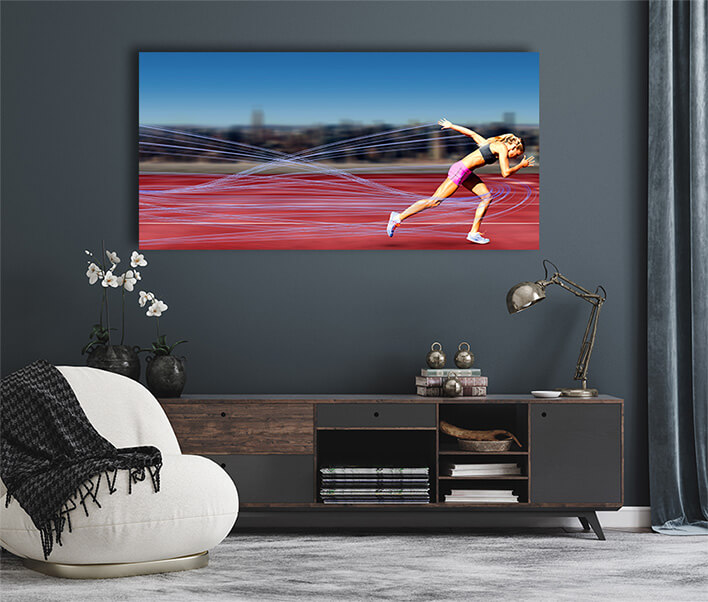 M1 0052 MP 0006 29224672 composite image of sporty woman running AOAY1939
