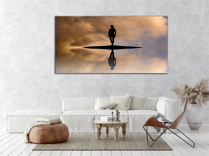 M2 0007 ML 0026 24884086 woman on the island reflection in the water AOAY2450