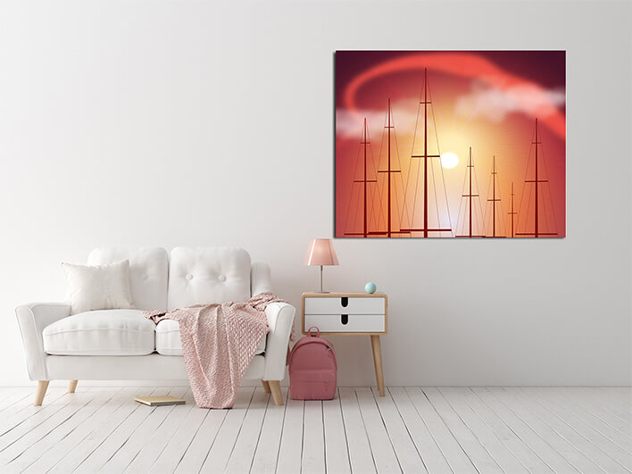 M2 0029 ML 0019 21248684 tops of yacht masts at sunset AOAY2579