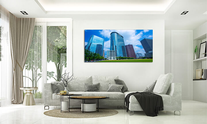 M2 0030 ML 0023 8389080 houston downtown skyscrapers disctict blue sky mirror AOAY2477