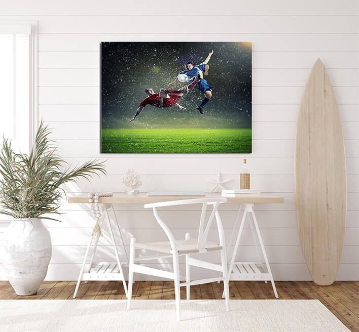 M2 0031 ML 0036 8795318 two football players striking the ball AOAY2605