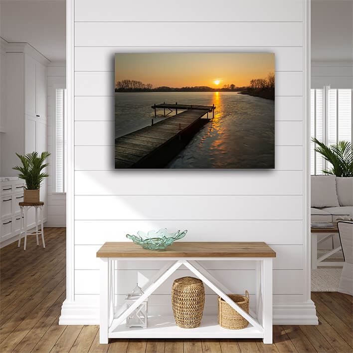 M2 0032 ML 0003 33907062 beautiful evening view of the wooden platform on the frozen AOAY2079