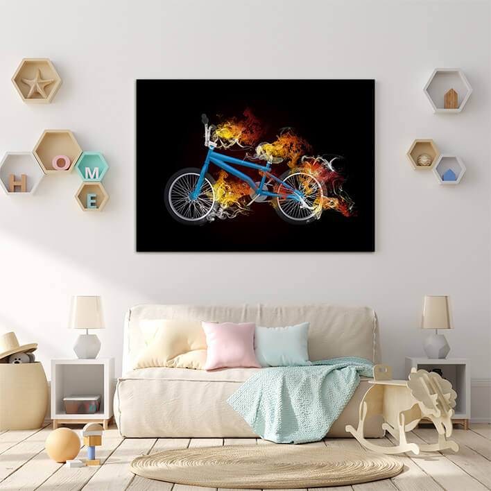 M3 0001 ML 0018 13394514 bmx bike Computer rendering in colored smoke AOAY2485