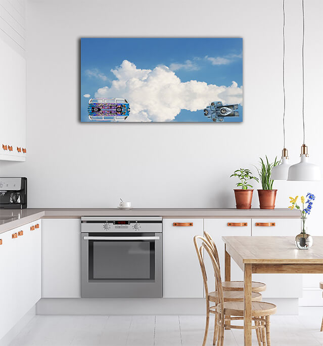 M3 0003 ML 0013 31026958 art of paint on cocktail van parking on lake and reflection AOAY2457