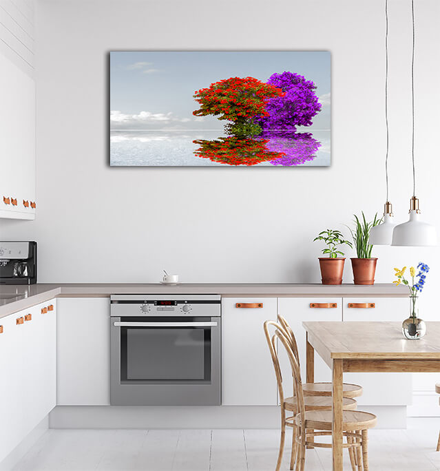 M3 0004 ML 0012 31189704 colorful flower on tree reflection dark sky cloud AOAY2458