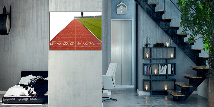 M3 0028 ML 0039 4518568 isolated running track numbers in front of tracks AOAY2602