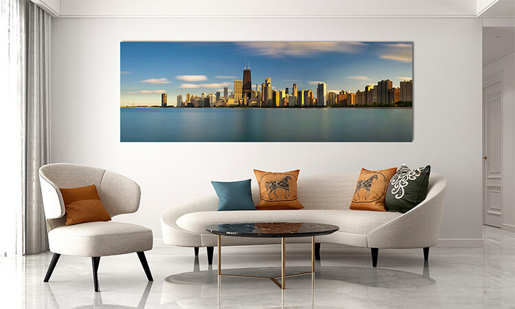 M3 0052 MP 0045 31610068 chicago skyline at sunset viewed from north avenue beach AOAY1959 Copy