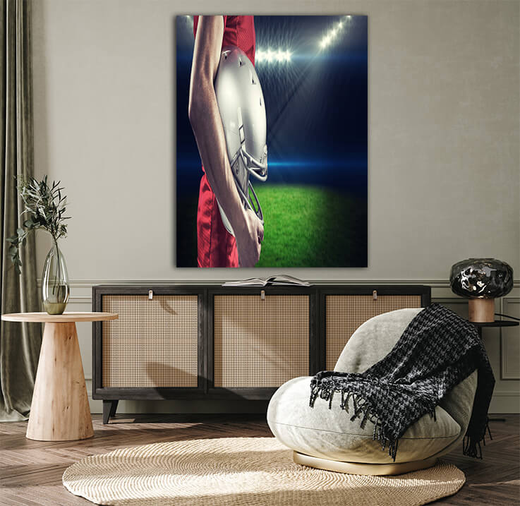 M4 0001 MP 0029 PRINT 0013 20186078 composite image of american football player with helmet AOAY2628