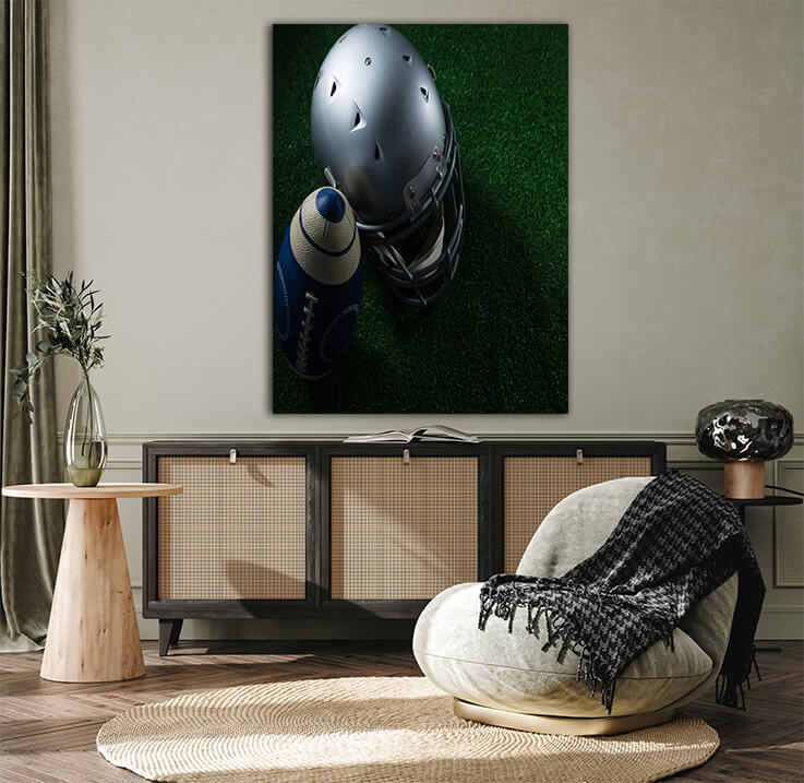 M4 0035 MP 0037 PRINT 0005 29573014 american football leaning on headgear AOAY2638