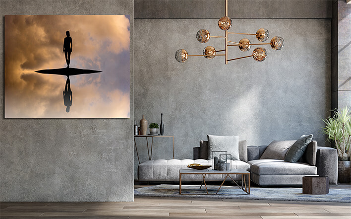 M4 0053 ML 0026 24884086 woman on the island reflection in the water AOAY2450