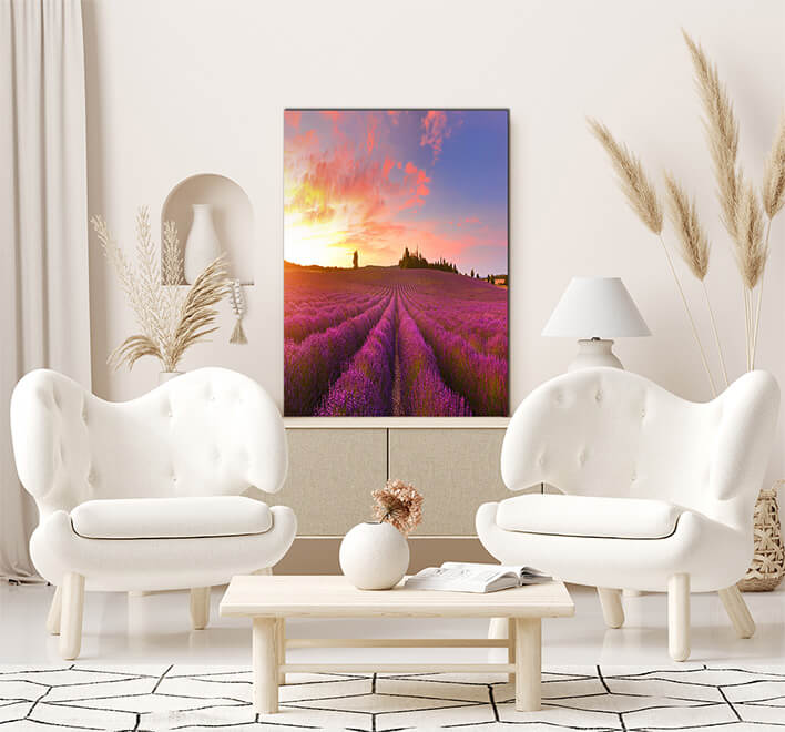 M5 0001 MOCKUP Portiate 0031 PRINT 0010 26767674 panorama of lavender field at sunrise AOAY2332