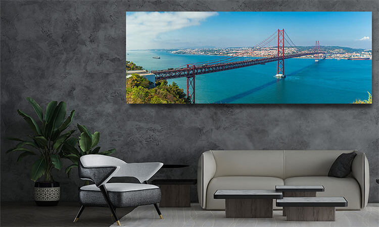 M5 0013 MP 0033 33447664 lisbon skyline panorama with the red iron bridge AOAY1971