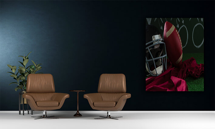 M5 0034 MP 0038 PRINT 0004 29573090 american football jersey head gear and football lying on artificial turf against s AOAY2639