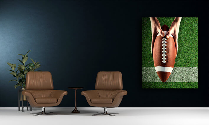 M5 0037 MP 0035 PRINT 0007 29149408 composite image of american football player holding up football AOAY2636