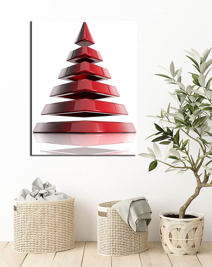 M6 0012 MP 0009 PRINT L 0048 2049709 pyramid created of layered elements AOAY2550