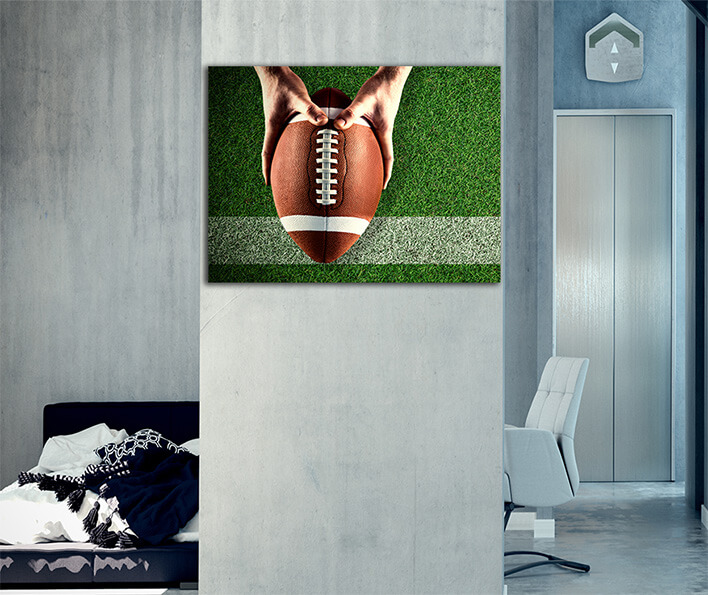 M6 0017 ML 0008 29149408 composite image of american football player holding up football AOAY2636