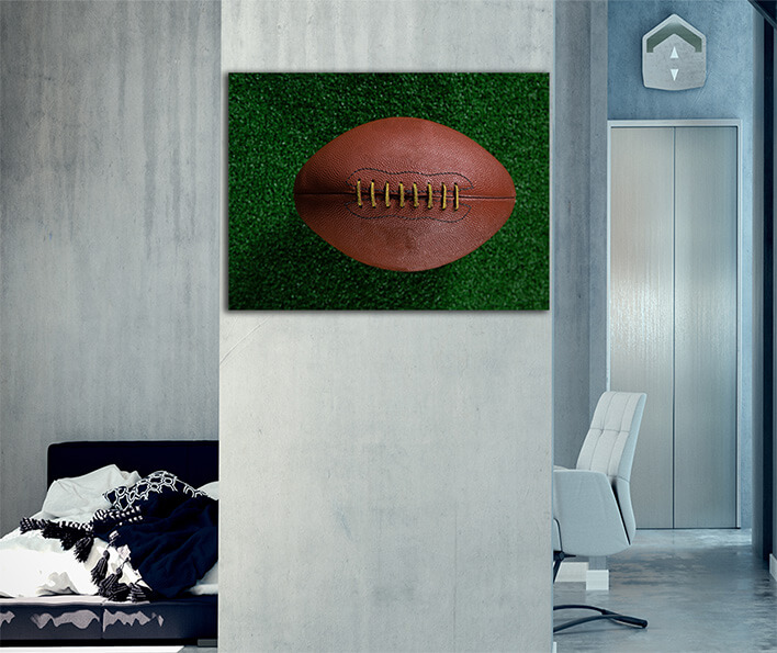 M6 0022 ML 0003 29575130 close up of american football on artificial turf AOAY2655